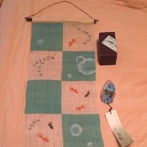 Kingyo tapestry furin wind bell Japan